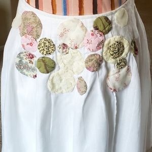 Free People Sz 2 Patchwork Cotton Skirt